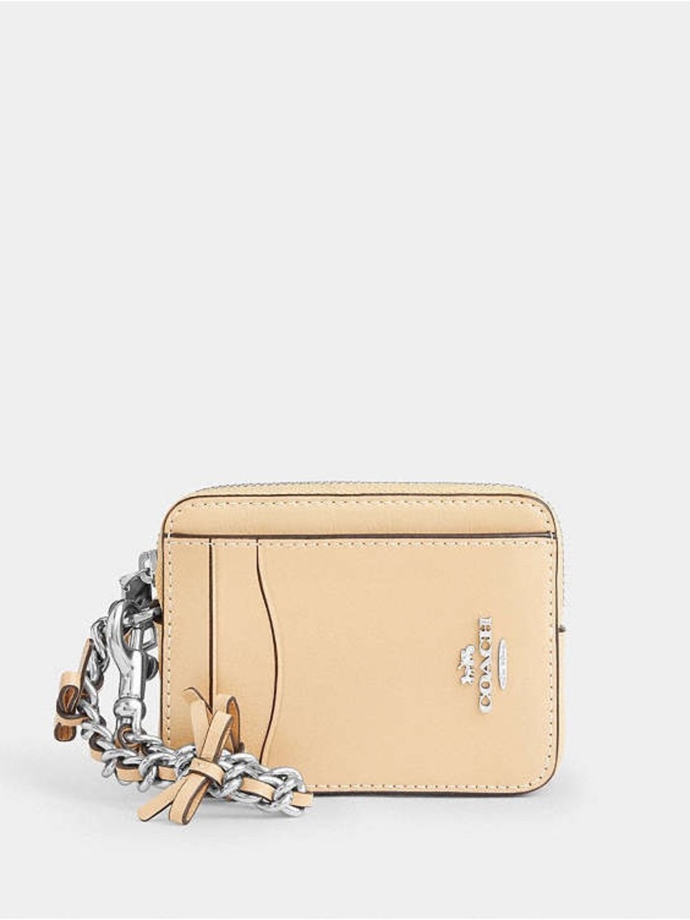 🎀COACH~Zip Card Case With Bows